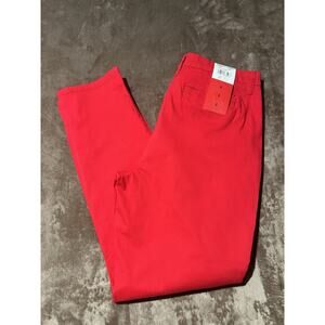 New Nautica Jeans Ladies' Chino Ankle Pant Red Size 8